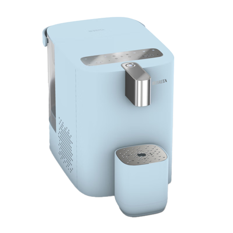 碧然德(BRITA)【孙颖莎推荐款】小立方净饮机 即热制冷直饮机调温 免安装台式净水器  冰川蓝 智能饮水机
