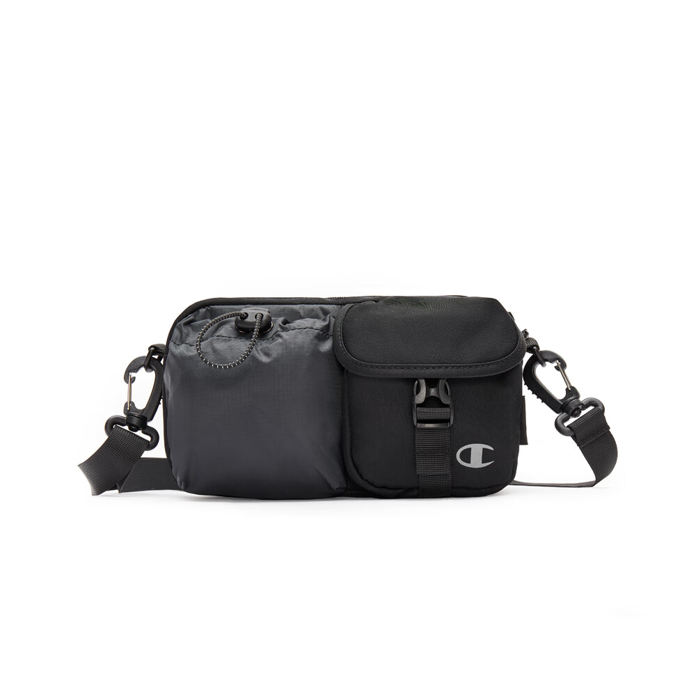 Champion斜挎包女夏季新款挎包时尚户外运动收纳包单肩包男 黑色