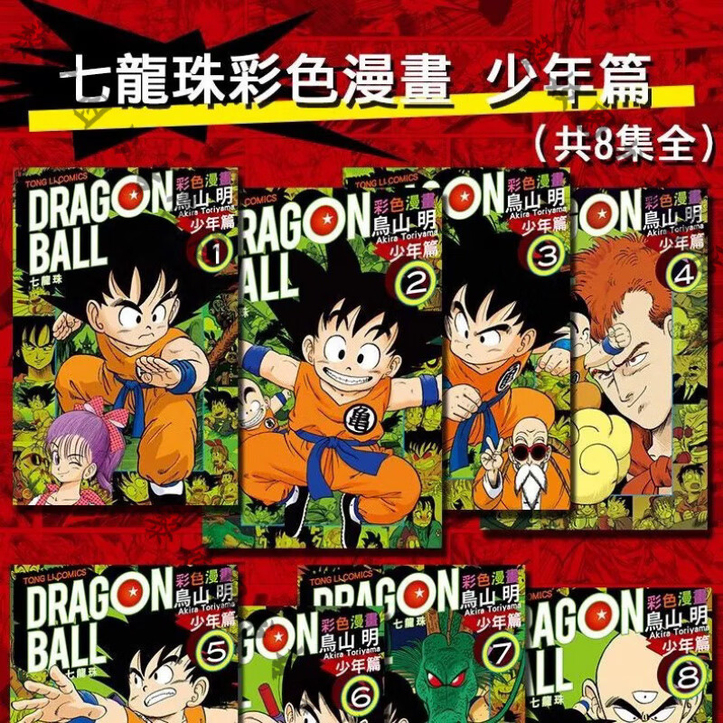 【精选图书】七龙珠全套台版少年人造人赛亚人弗力札比克大魔王赛亚人篇东立版 【黑白印刷】 赛亚人篇(1-3)册