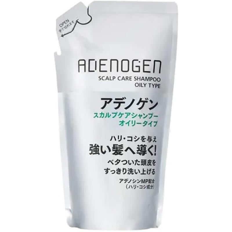 资生堂（Shiseido）【JD物流 日本直邮】ADENOGEN不老林头皮养护洗发水控油去屑 替换装 控油型洗发水 310ml * 1袋