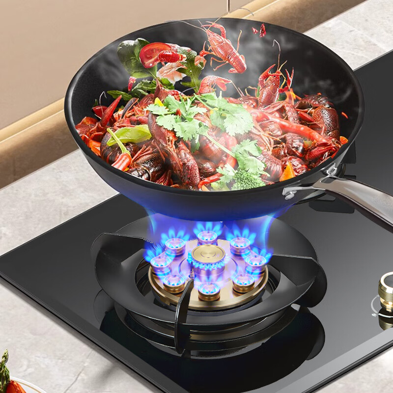 GRANY德国5.2KW三眼燃气灶天然气猛火灶嵌入式三头炉灶家用定时液化气灶台上三眼灶加厚钢化玻璃灶 三眼猛火+定时熄火+加厚钢化玻璃B894 管道天然气