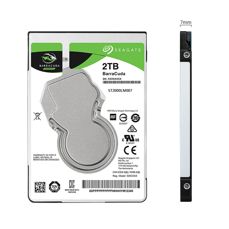 希捷（SEAGATE）适用于gate/希捷 ST2000LM007 2000G笔记本128M SATA3机械游戏适