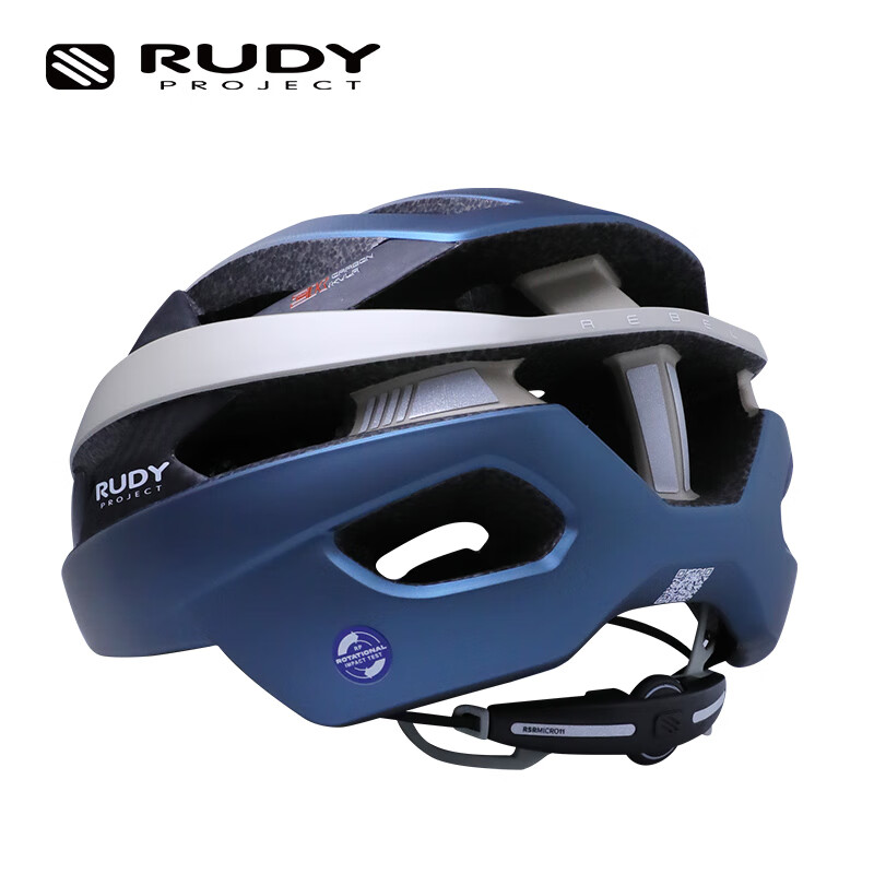 RUDY PROJECT璐迪自行车穿戴装备公路盔碳纤维半盔山地车越野车安全头盔REBEL 哑光香槟金蓝（渐变系列限量款 L