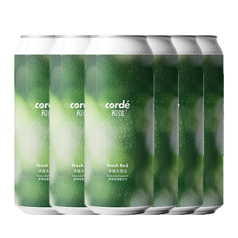 和弦精酿啤酒 绿光3.0四倍干投浑浊IPA 小精灵果泥酸艾尔 冰镇大西瓜酸艾尔 500mL 6罐