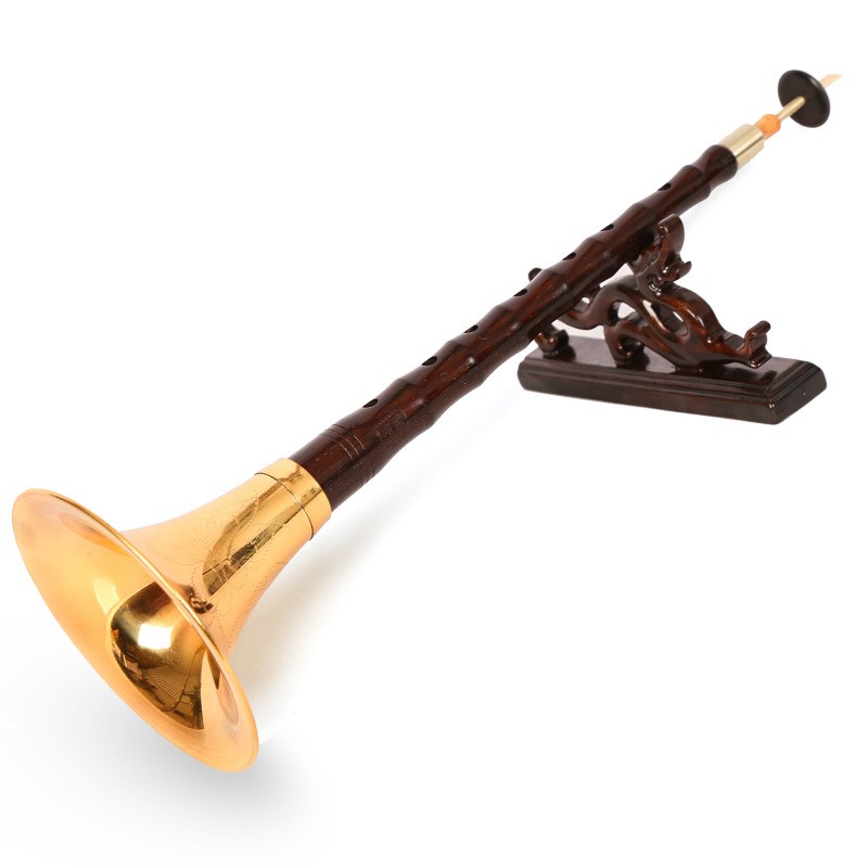 琴兹(qin ci)百年老红木唢呐专业演奏级成人唢呐全套乐器 百年老红木