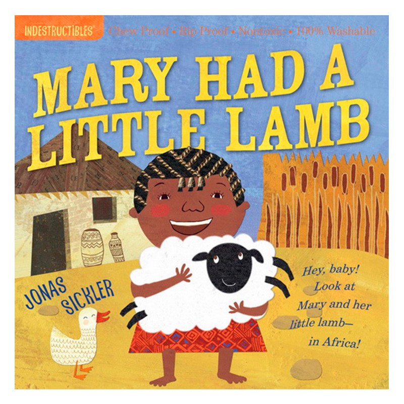 英文原版绘本 mary had a little lamb 英文儿歌童谣 indestructibles