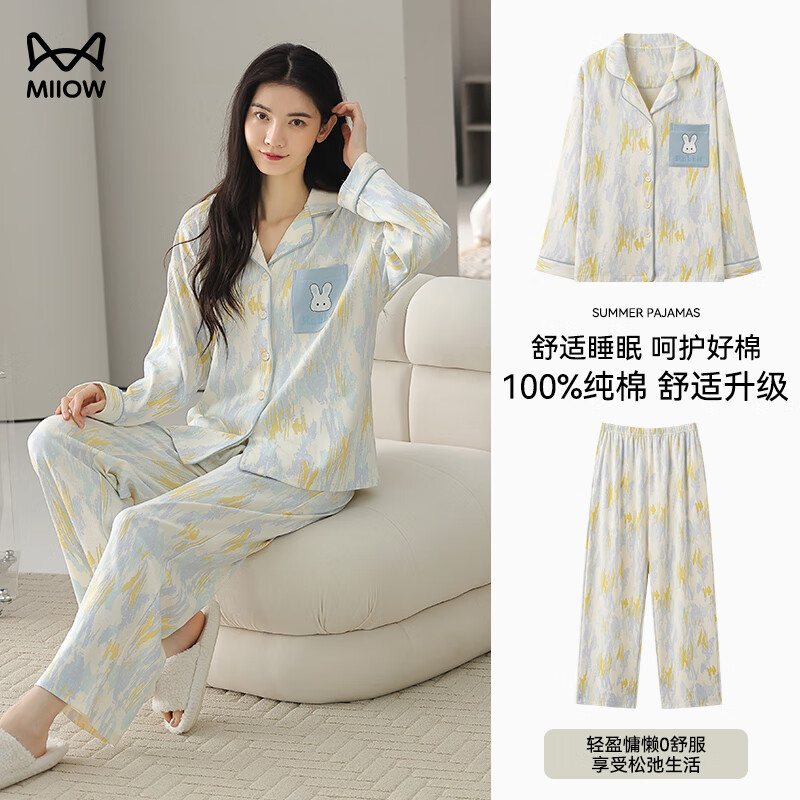 ���ڲ�����è��Ůʿ˯��Ů�ﶬ�����޼Ҿӷ�2025�¿�ɰ�ӡ�����⴩����Ů����װ 133.38Ԫ(������)