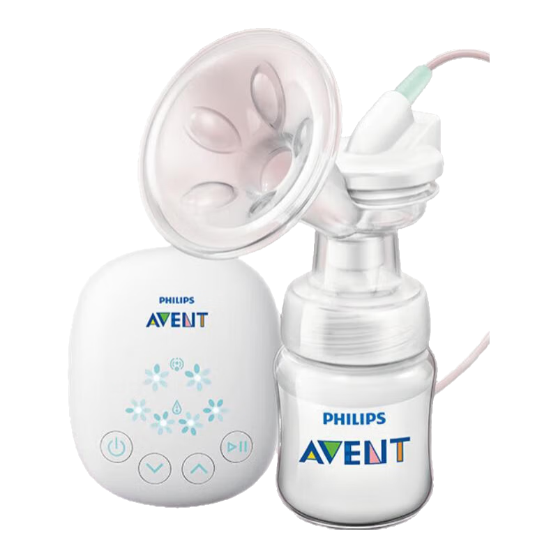 新安怡（AVENT）飛利浦便攜吸奶器單雙邊電動(dòng)兩用吸乳器按摩無痛便攜擠奶拔奶 【小白盒-單邊】電動(dòng)便攜吸乳器