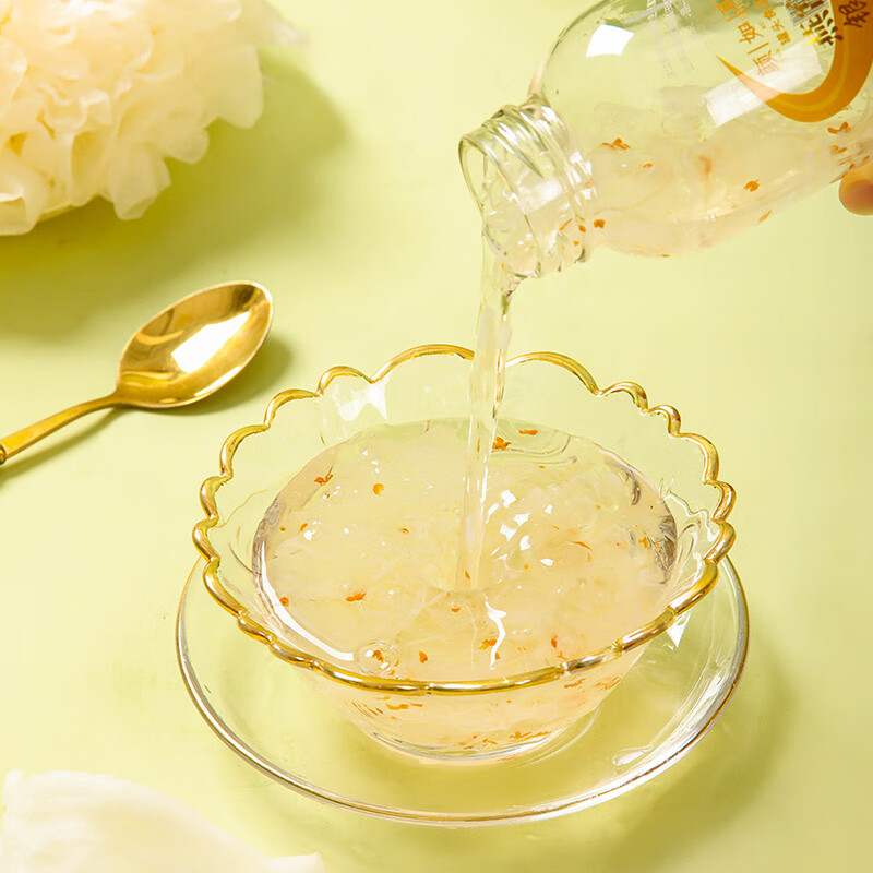 颜如耳燕窝桂花银耳露 夏日饮品 代餐即食 鲜炖即食228g*6瓶 低糖低卡 燕窝桂花银耳露 228g*6瓶2箱【店长强荐】