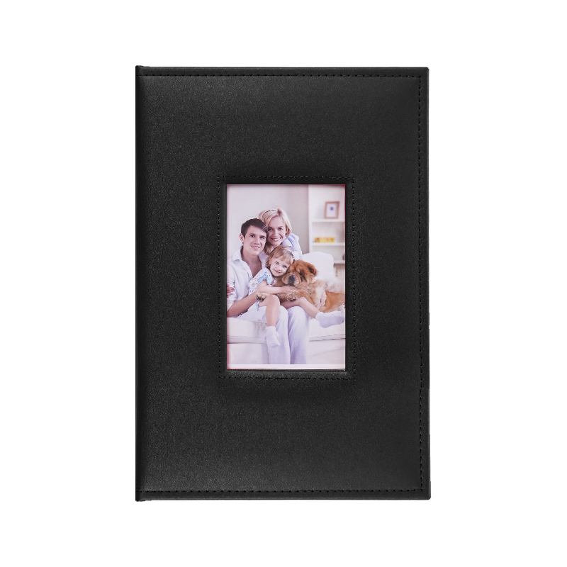 NCL仲林6寸相冊(cè)大容量相冊(cè)本皮質(zhì)相冊(cè)影集插頁(yè)式照片書(shū)復(fù)古收納相薄 6寸3段300張-黑色 PUKG-300-BK