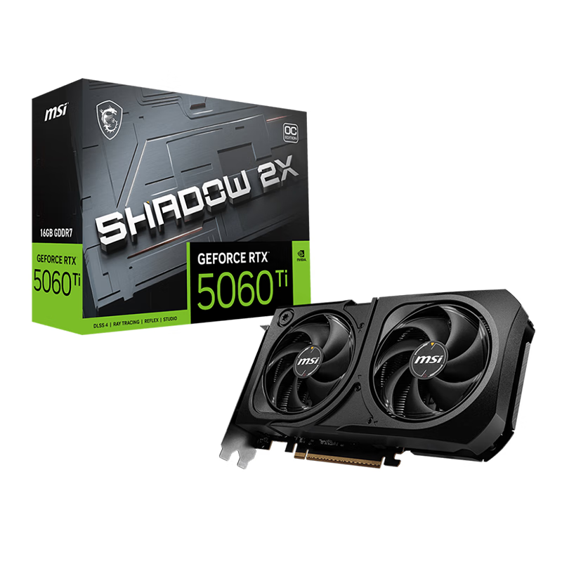 ٽۣ΢ǣMSIӰʦ GeForce RTX 5060 Ti 16G SHADOW 2X OC PLUS 羺ϷѧϰԿ3576.01Ԫ