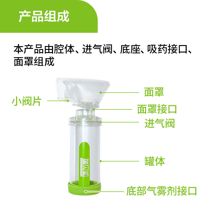 瑞贝松储雾罐成人儿童口鼻气雾剂给药器儿童气雾吸入家用医用雾化成人款 儿童款口鼻气雾剂 给药器