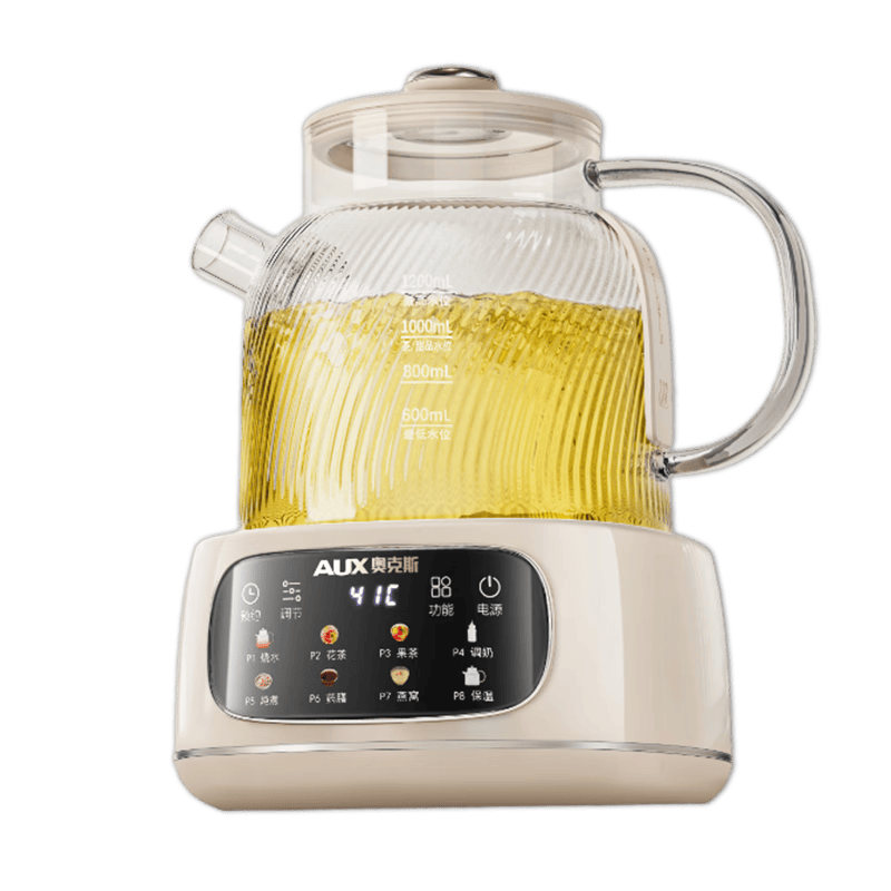奥克斯全玻璃养生壶多功能母婴恒温水壶婴儿冲奶电热烧水壶0胶水调奶器YS125基础款
