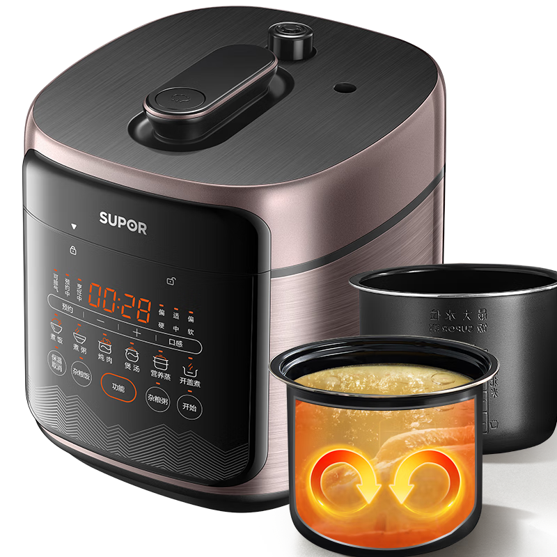 �ղ�����SUPOR����ѹ����5L˫�������ѹ��2025�¿��������������� ����ԤԼ���ñ�����������һ����ѹ���� ˫�������� 5L