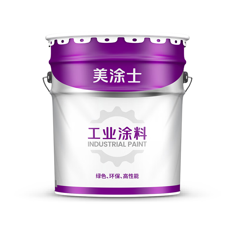 美涂士水性實色氟碳漆面漆 防腐防銹漆鐵欄桿船舶鐵塔金屬漆鋼結(jié)構(gòu)鐵欄桿工程油漆 白色5kg