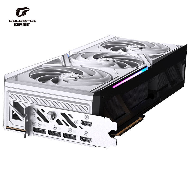 七彩虹(Colorful)iGame GeForce RTX 5070 Ti Vulcan W OC 16GB GDDR7 DLSS 4 电竞光追游戏 白火神显卡