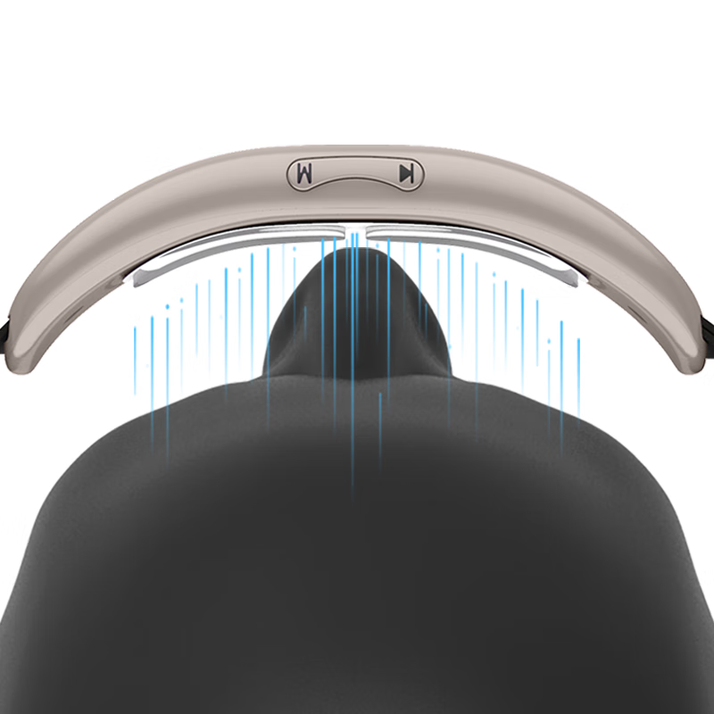 dystoo头部辅助睡眠按摩仪解压放松送父母男女朋友520情人教师节日高端礼盒神器 典雅蓝-头戴式睡眠仪