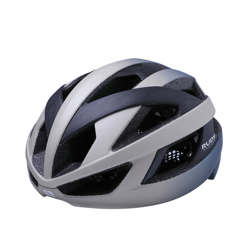 RUDY PROJECT璐迪自行车穿戴装备公路盔碳纤维半盔山地车越野车安全头盔REBEL 哑光香槟金蓝（渐变系列限量款 L
