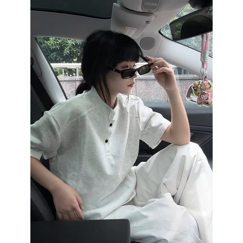 ���ڲ�����Shelley Jones��ɫ�������������polo���п��ļ���ʽ���Ÿ߽�t���ذ�ƴ�Ӱ��� ǳ��ɫ L [�Ƽ�100-120��] 38.19Ԫ