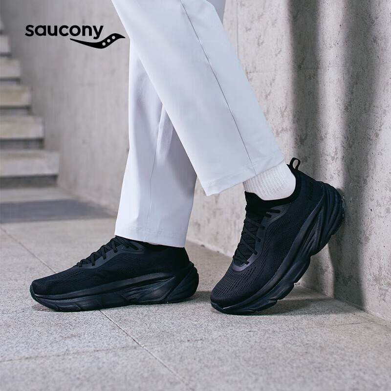 Saucony索康尼新款GUARD 2男女缓震支撑跑步鞋通勤舒适透气运动 黑 42