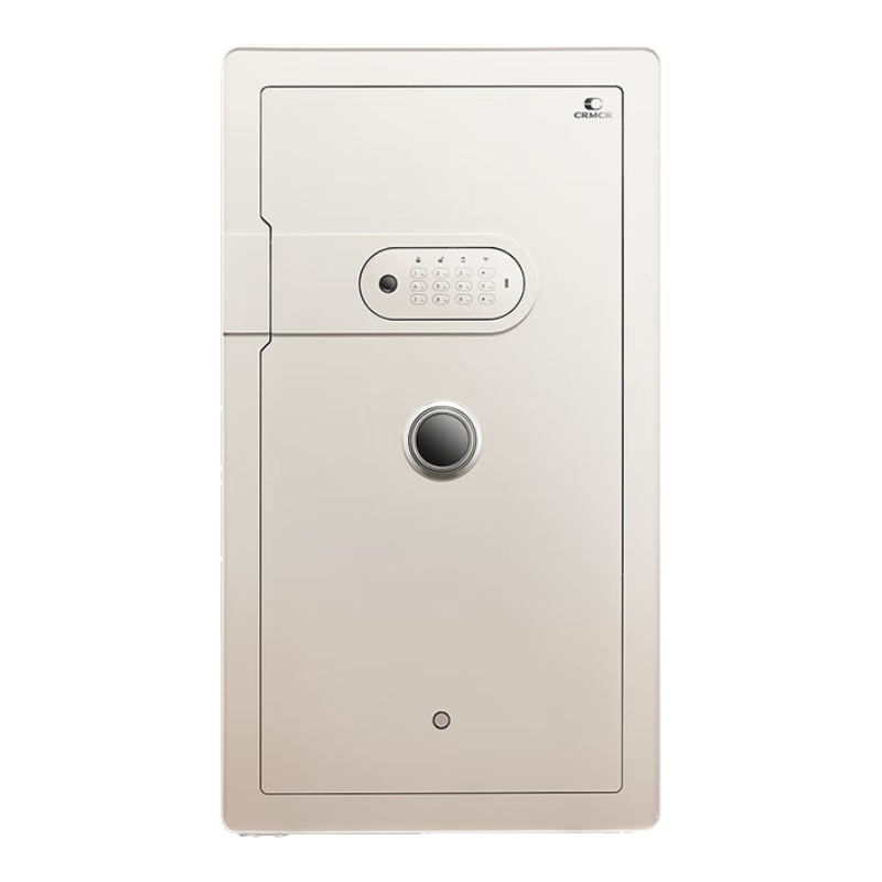 卡嘜(CRMCR)保險柜家用智能辦公電子密碼保險柜床頭柜小型首飾收納保險箱文件保管箱隱藏入衣柜防搬走全鋼夾萬 80高奶咖色指紋密碼【C級防盜鎖】【已接入米家】