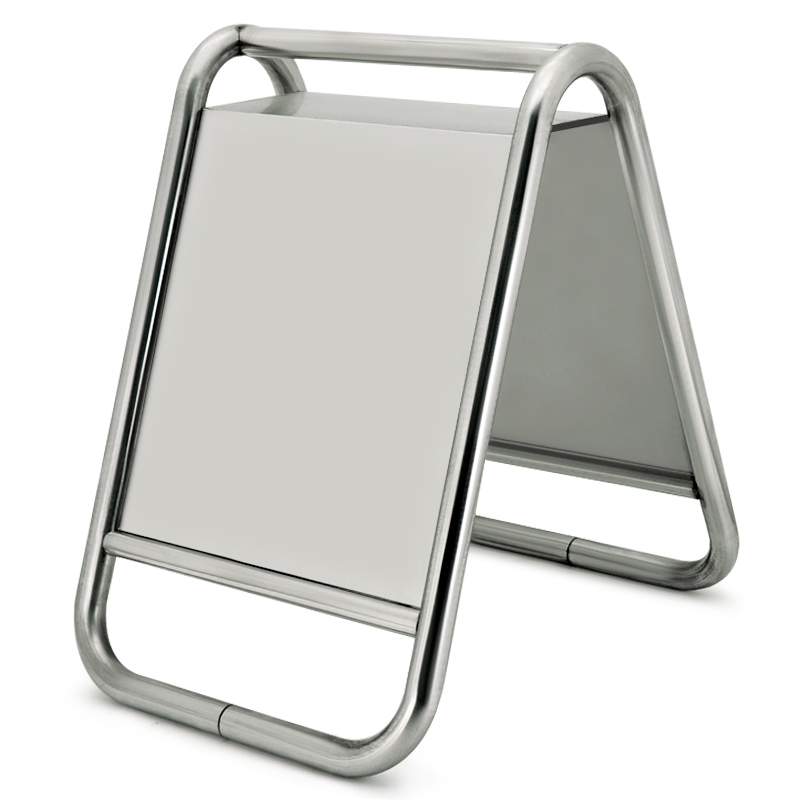 兰诗(lautee)b-01 不锈钢停车牌指示牌 酒店商场银行a字牌泊车告示牌