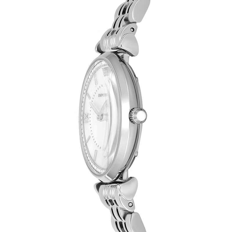 EMPORIO ARMANI手表女士满天星白月光玫瑰金镶钻石英轻奢腕表送女友情人节礼物 贝母满天星AR11701 34mm