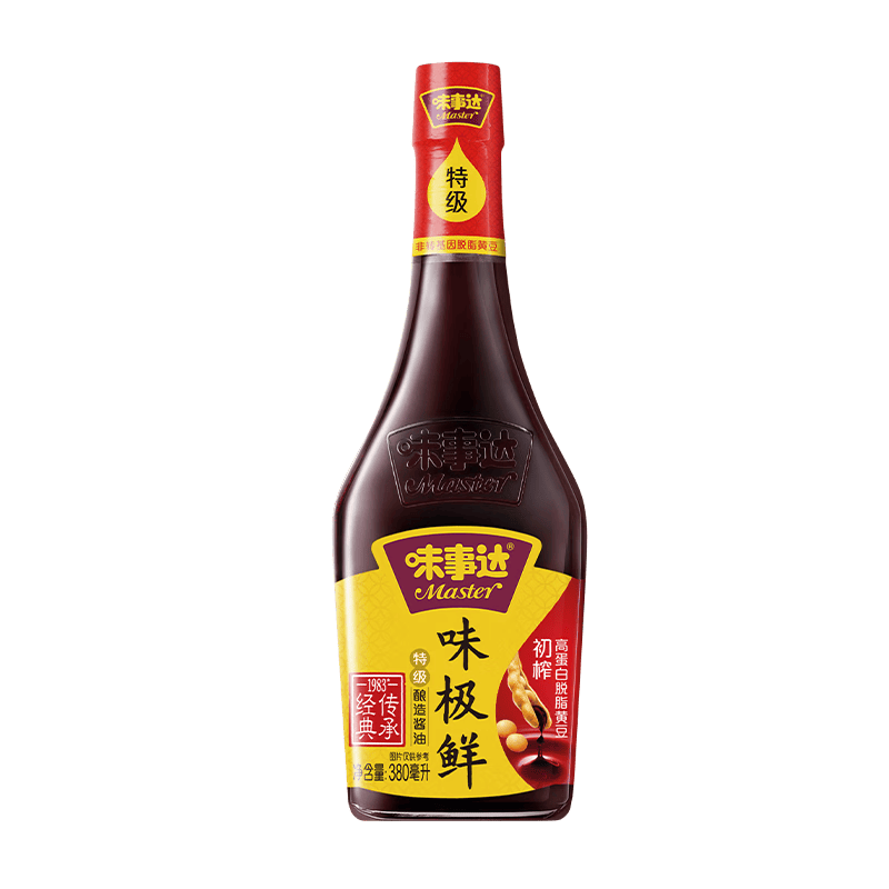 味事达 味极鲜系列 味极鲜380ml【特级酱油】点蘸凉拌酿造酱油