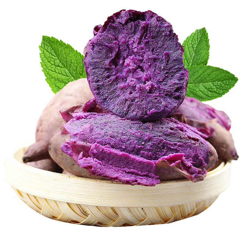 全新品质新鲜沙地紫罗兰紫薯现挖包邮香甜可口粗粮早餐 精选紫薯【净重4.5-4.8斤】