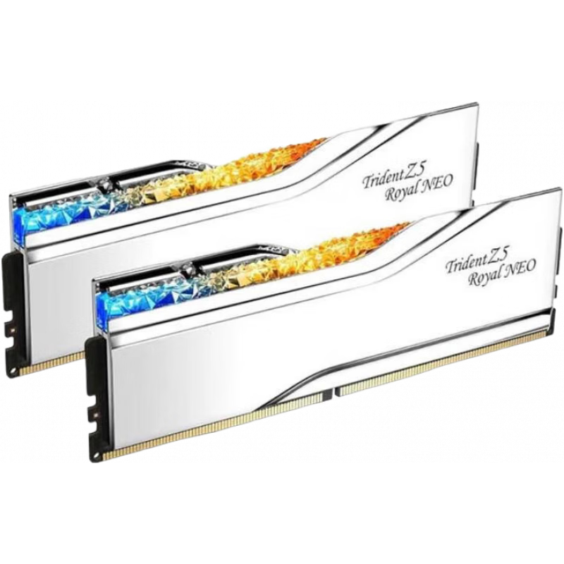 G.SKILL內(nèi)存條 皇家戟 系列Trident Z5 Royal Neo DDR5 8000 32GB  (2x16GB) 臺式電腦內(nèi)存 8000MHz銀色