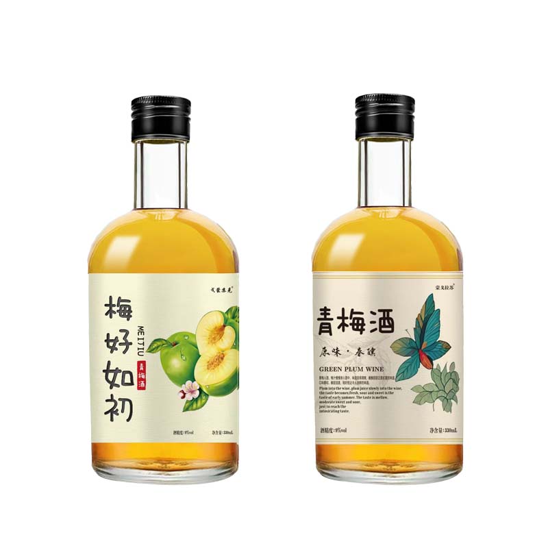 戈蒙苏克青梅原味青梅酒9度330ml微醺果酒伴手礼朋友聚会女士酒 梅好如初1瓶+春熏1瓶