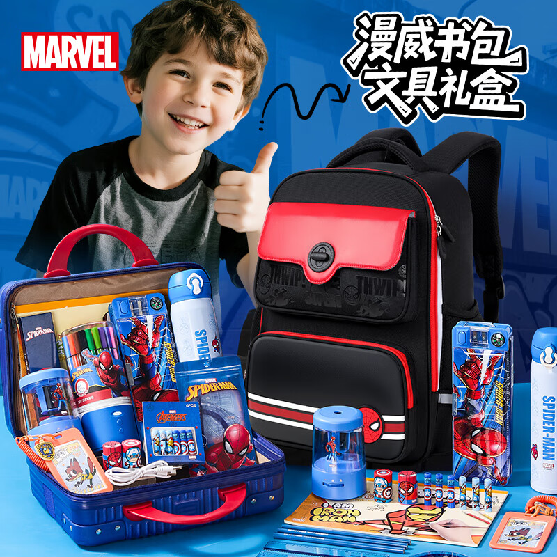 迪士尼（Disney）文具套装 儿童手提箱书包保温杯文具礼盒学习用品小学生文具大礼包儿童节礼物生日礼物男孩