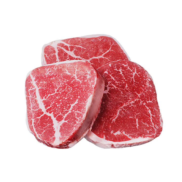 极品仕原切静腌M2谷饲安格斯菲力牛排1000g 雪花牛肉生鲜 源头直发