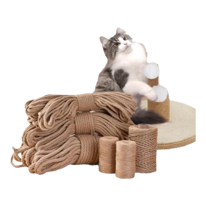 剑麻绳DIY天然麻绳猫爬架柱子猫抓板宠物磨爪耐磨不掉屑手工编织 手工麻绳-10米-2mm1个装 DIY手工麻绳