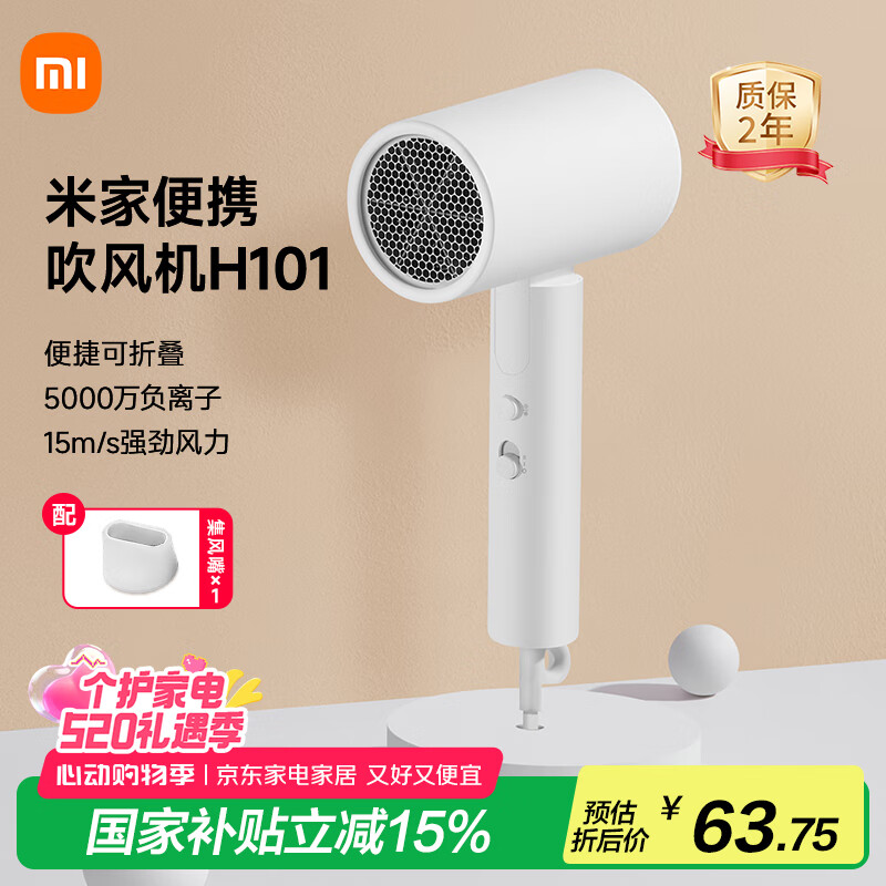MIJIA/�׼� H101���¸����ӵ紵��1600W ���۵���� H101 ��ɫ