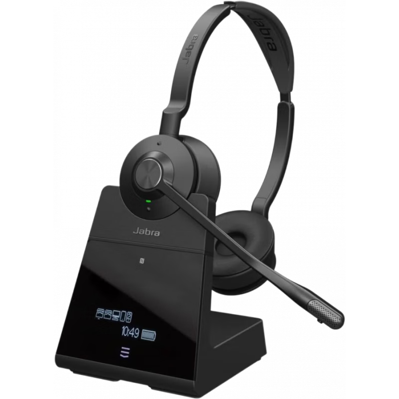 捷波朗(Jabra)Engage 75 SE無線耳機(jī) 雙耳/單耳 高級降噪麥克風(fēng) 全天電池續(xù)航時間電話耳機(jī)辦公耳機(jī) 黑色-雙耳版