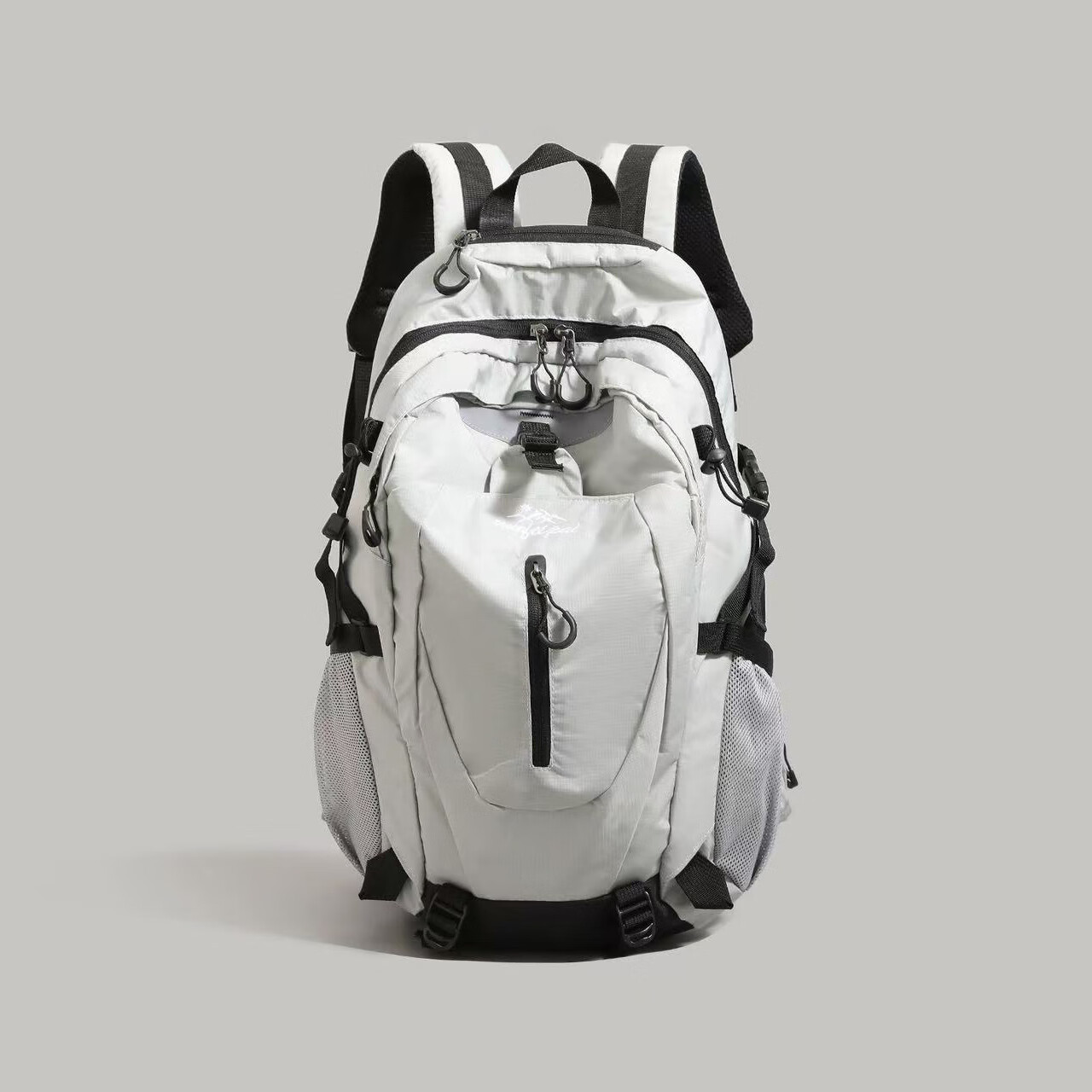 麓格立户外轻便登山包男旅行徒步爬山装备背包女大容量旅游双肩包  登山包【浅灰色】