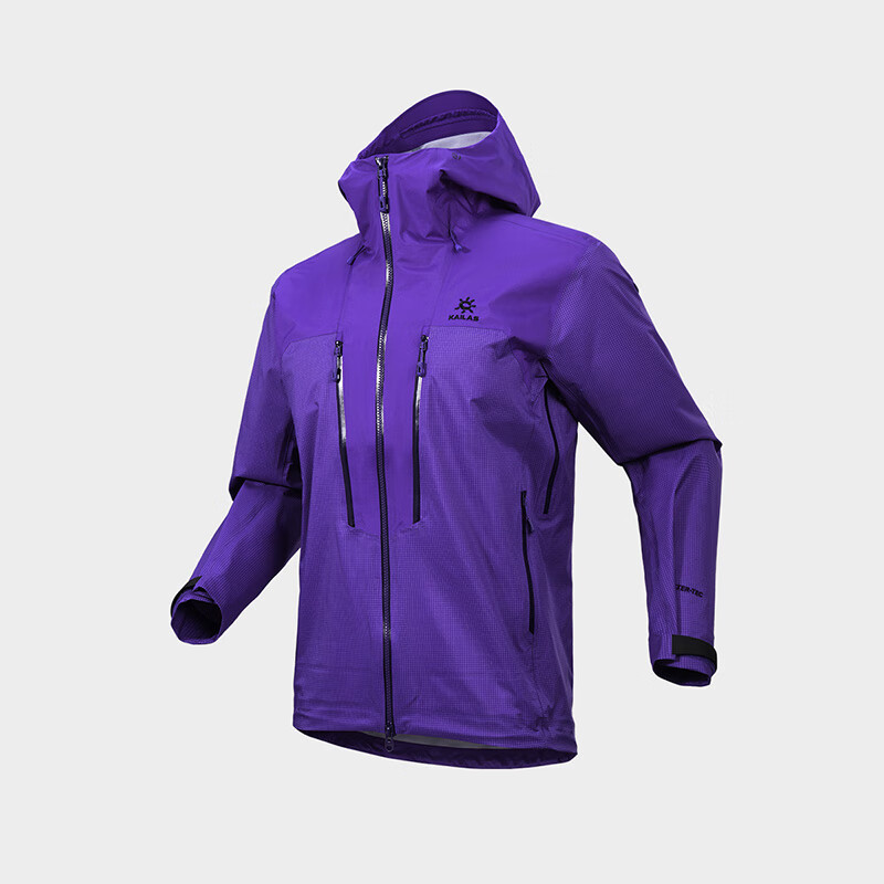 KAILAS凯乐石硬壳冲锋衣男FILTERTEC 3L防水户外徒步防风工装登山服 龙胆紫 KG2511101 M