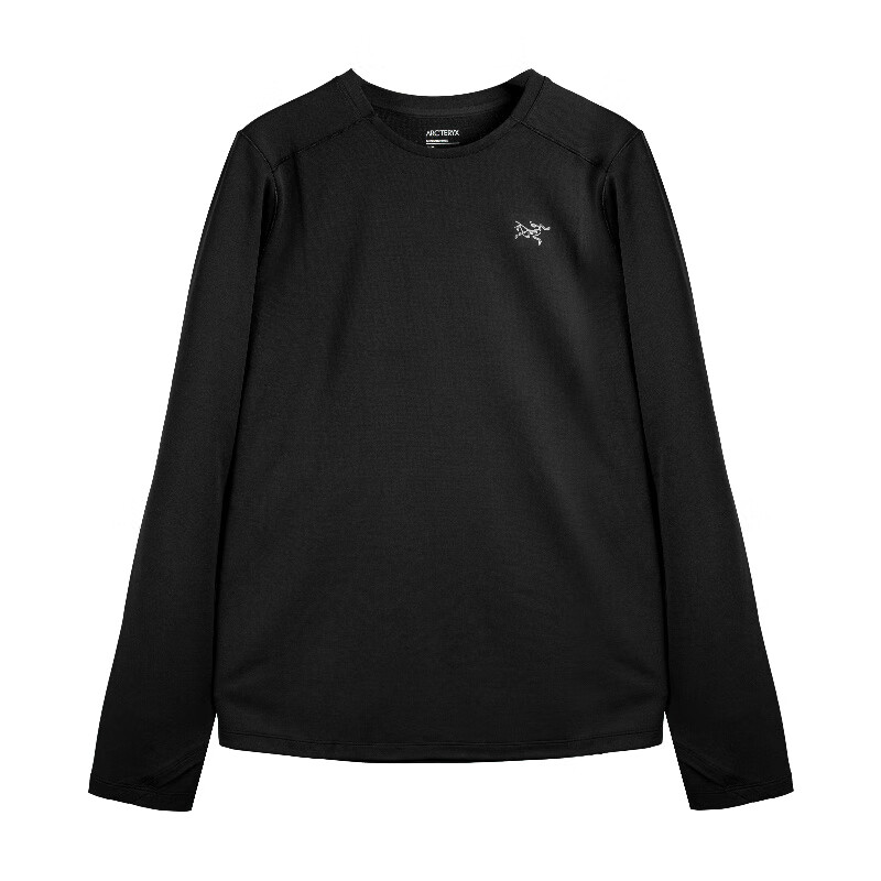 始祖鸟（ARC'TERYX）现货Arcteryx Cormac Heavyweight 7422始祖鸟保暖长袖T恤秋衣男 黑色-Black L