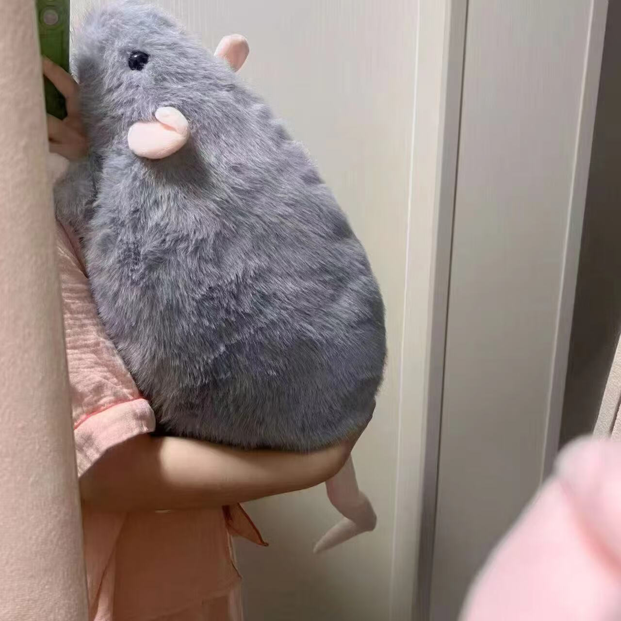 老鼠小红书同款毛绒玩具玩偶公仔送女生娃娃仿真生日礼物 可爱花枝鼠