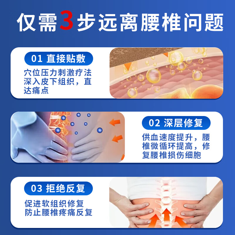 李时珍远红外磁疗贴腰椎颈椎疼痛舒痛贴膏药 三盒装