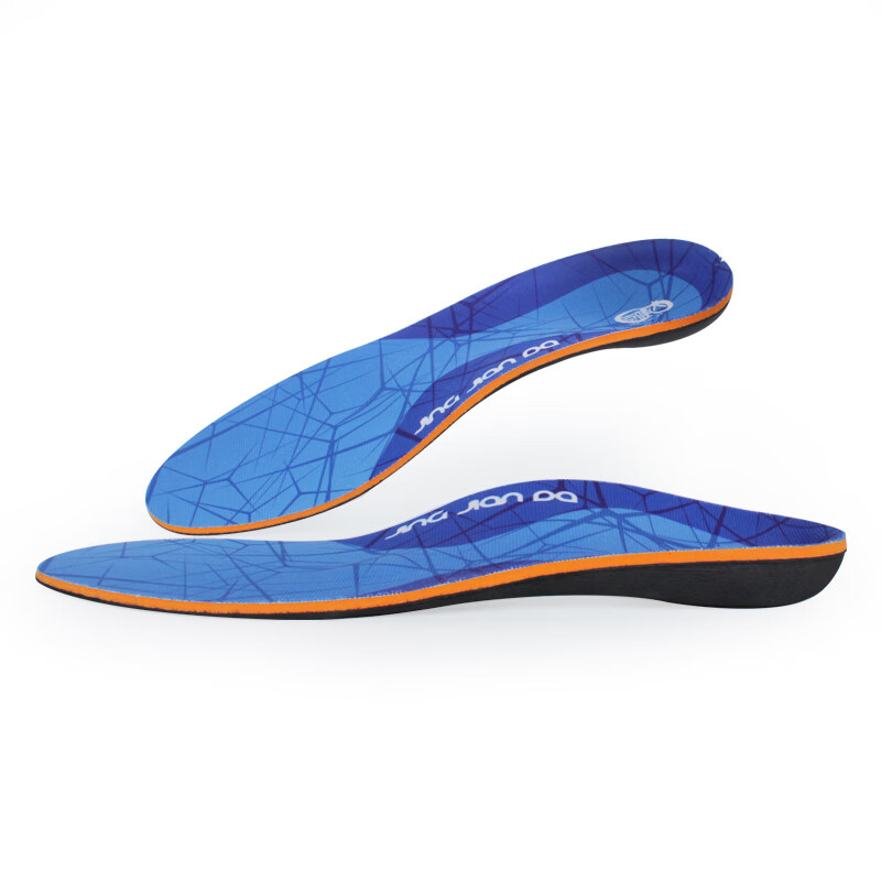 京健達(dá)（JINGJIANDA）中度扁平足高足弓支撐專用鞋墊三角足弓疼腿型鞋墊 厚款_藍(lán)色_35-36 其它尺碼