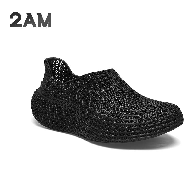 2AM· Rocker4D打印一体成型休闲鞋百搭时尚潮流男鞋春夏季3d打印鞋 石墨黑 38