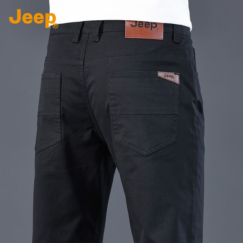吉普（JEEP）【夏季薄款】休闲裤男士2025新款宽松百搭轻商务直筒长裤子男裤
