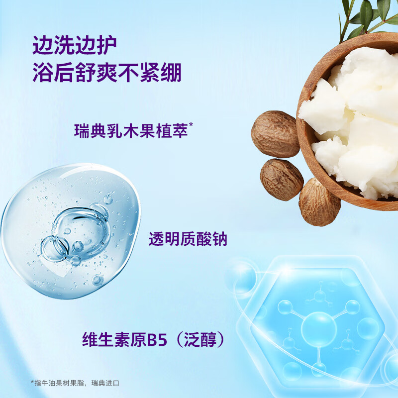 新安怡(AVENT)儿童保湿净润沐浴露氨基酸面护级表活沐浴乳弱酸性蓝调香温和洗护 【375ml*2】儿童沐浴露-两瓶装