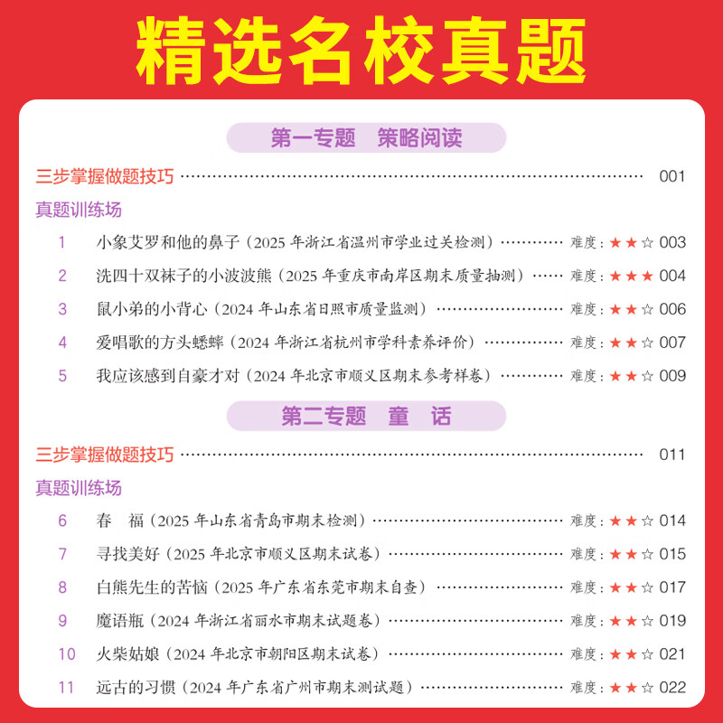 2026一本小学阅读真题80篇一二三四五六年级语文上下册语文阅读100篇 小学生一二三四五六年级同步阅读理解专项训练人教版全国通用 1年级【语文】阅读训练+阅读真题（共2本）