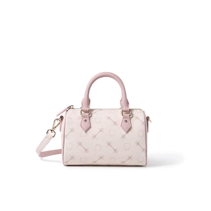 why高级感波士顿枕头包2025新款女士圣诞单肩斜挎女包情人节 桃桃粉【加入会员下单赠礼盒】