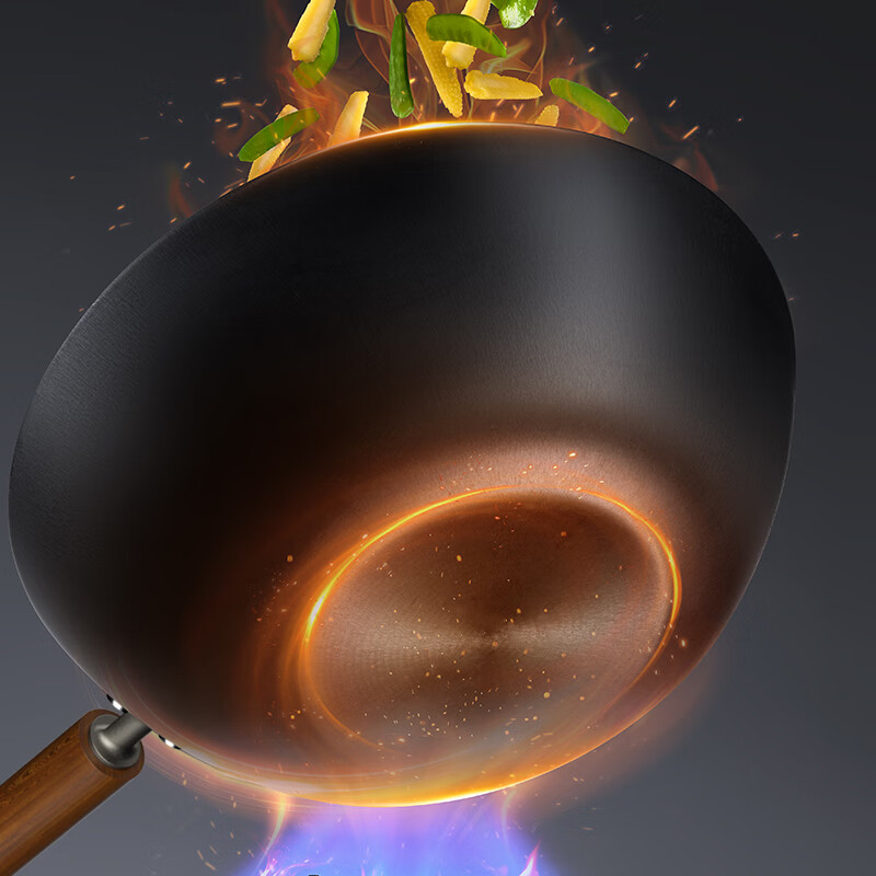 康巴赫牛排煎锅有钛铸铁平底锅加厚防粘无涂层不粘锅燃气灶电磁炉通用 【免开锅系列】 26cm