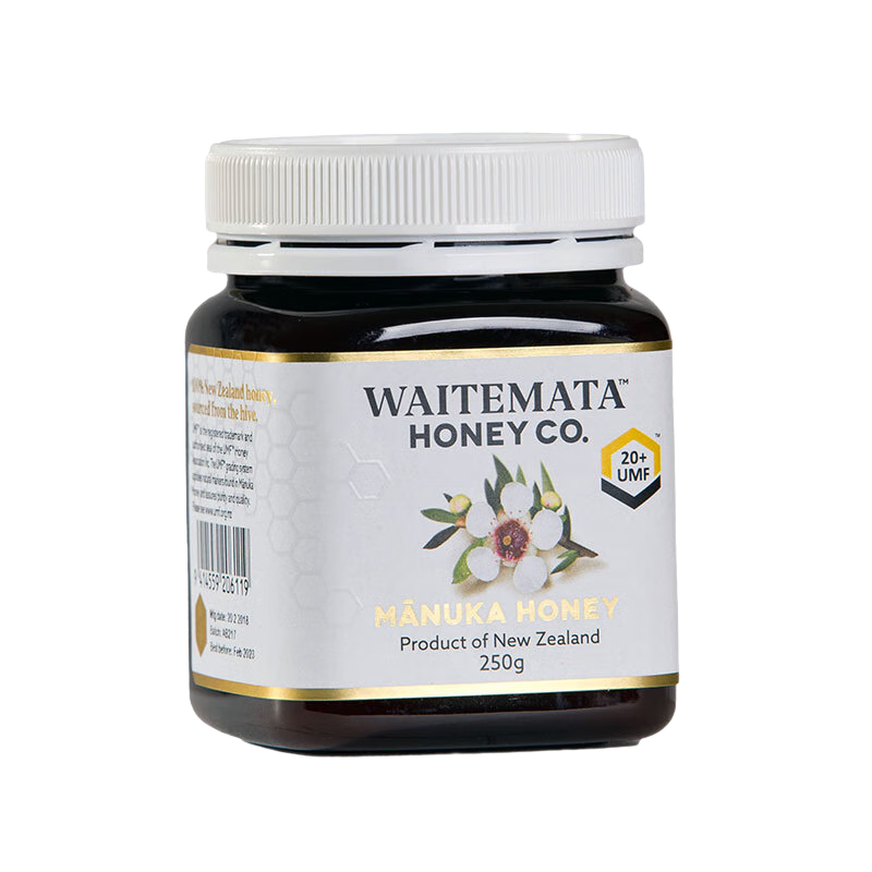 Waitemata懷特瑪塔新西蘭進(jìn)口麥盧卡蜂蜜UMF20+ 250g/瓶