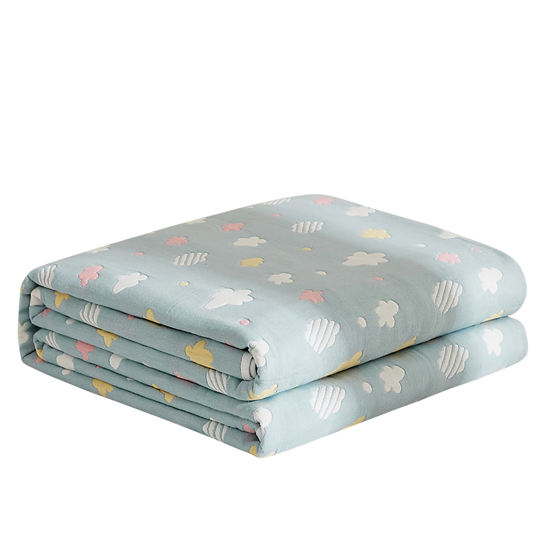 恒源祥毛巾被六层纱全棉加厚空调被夏凉双人毛毯午休毯子披肩200×240cm